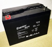 Batteria AGM ENERGYSAFE 100Ah 104Ah 12V EOLICO CAMPER SOLARE FOTOVOLTAICO
