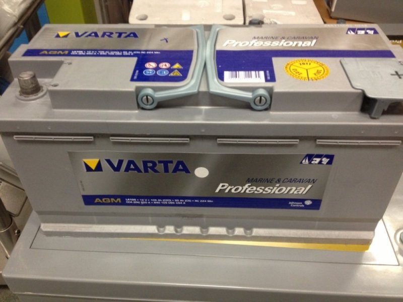 Varta Batteria Marina Nautica Caravan Professional Dual Purpose AGM ...